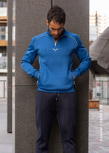 Load image into Gallery viewer, KOBE TRICOT QUARTER ZIP TOP DTS KOBE COBALT BLUE