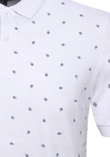 Load image into Gallery viewer, POLO TOP WITH PINEAPPLE PRINT - WHITE
