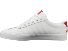 Load image into Gallery viewer, K-SWISS ADDISON VULC LTR WHITE/HIGH RISK RED