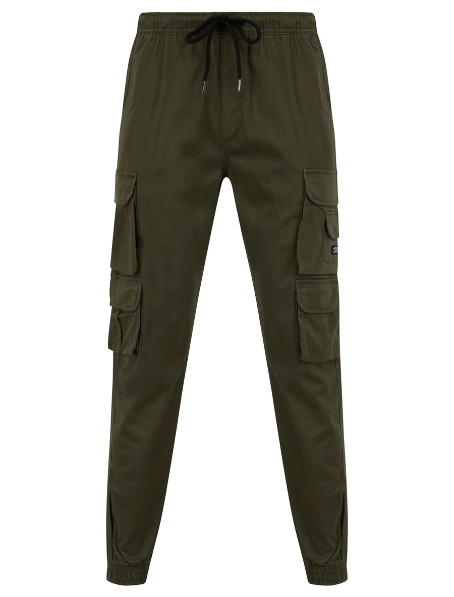 CATHAY CUFF CHINOS TROUSERS KHAKI