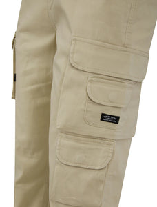 CATHAY CUFF CHINOS TROUSERS STONE