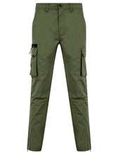 Load image into Gallery viewer, COSTELLO CUFF CHINOS TROUSERS OLIVE
