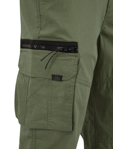 COSTELLO CUFF CHINOS TROUSERS OLIVE