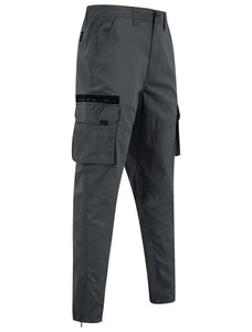 COSTELLO CUFF CHINOS TROUSERS CHARCOAL