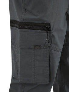 COSTELLO CUFF CHINOS TROUSERS CHARCOAL