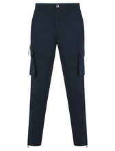 Load image into Gallery viewer, COSTELLO CUFF CHINOS TROUSERS NAVY
