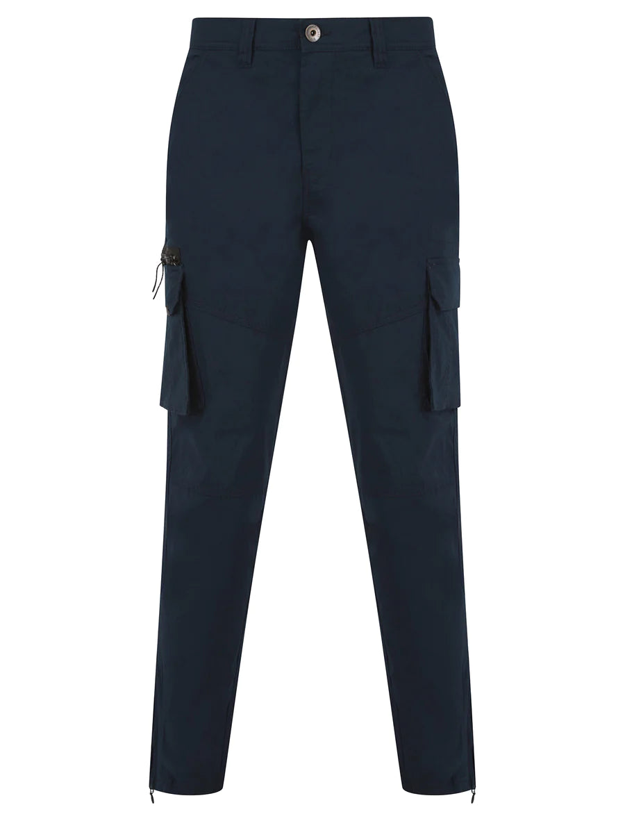 COSTELLO CUFF CHINOS TROUSERS NAVY