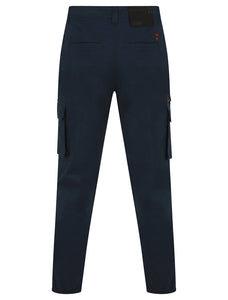 COSTELLO CUFF CHINOS TROUSERS NAVY