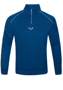 KOBE TRICOT QUARTER ZIP TOP DTS KOBE COBALT BLUE