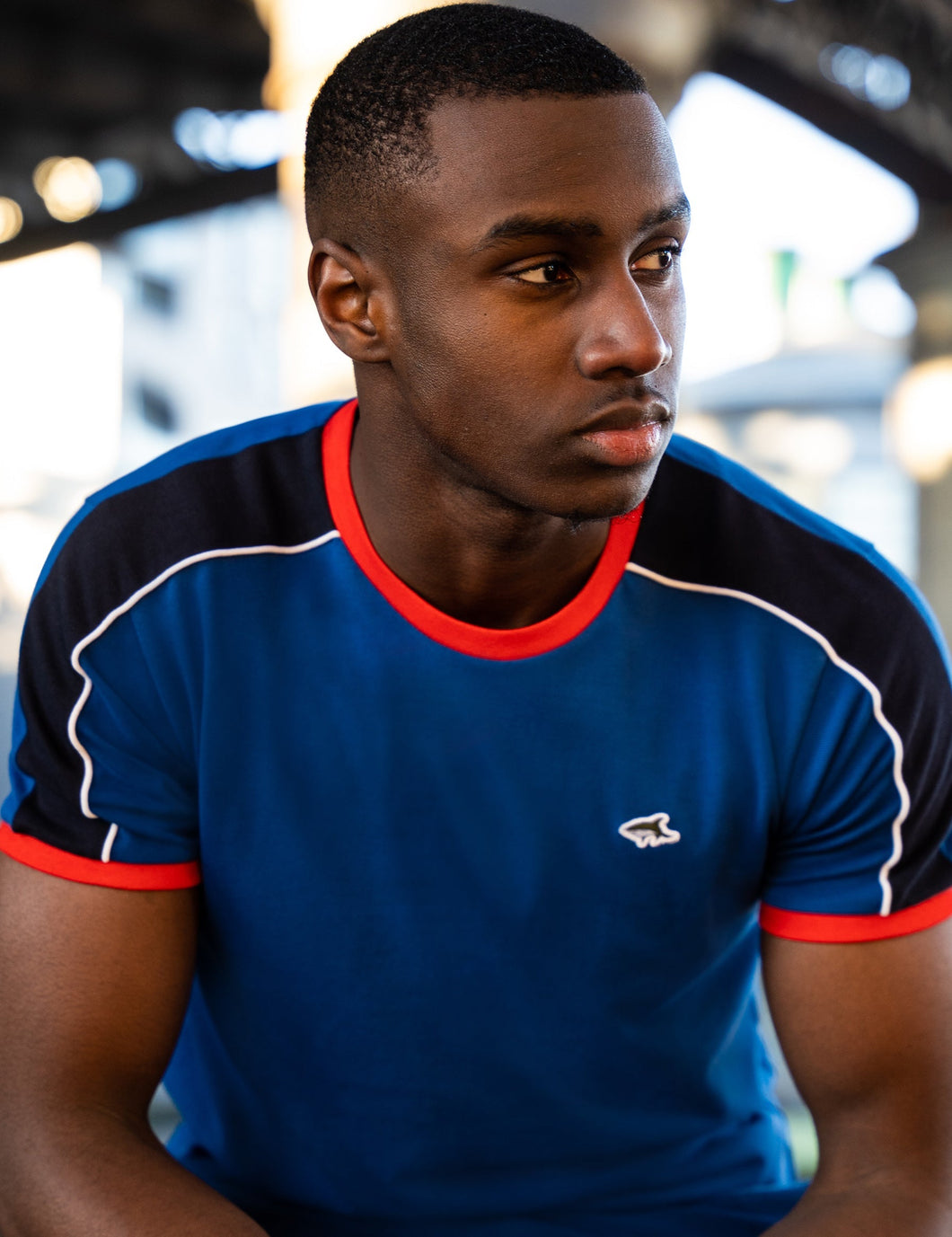 LE SHARK WEBBER T SHIRT TRUE BLUE