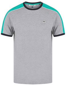 LE SHARK WEBBER T SHIRT LIGHT GREY MARL