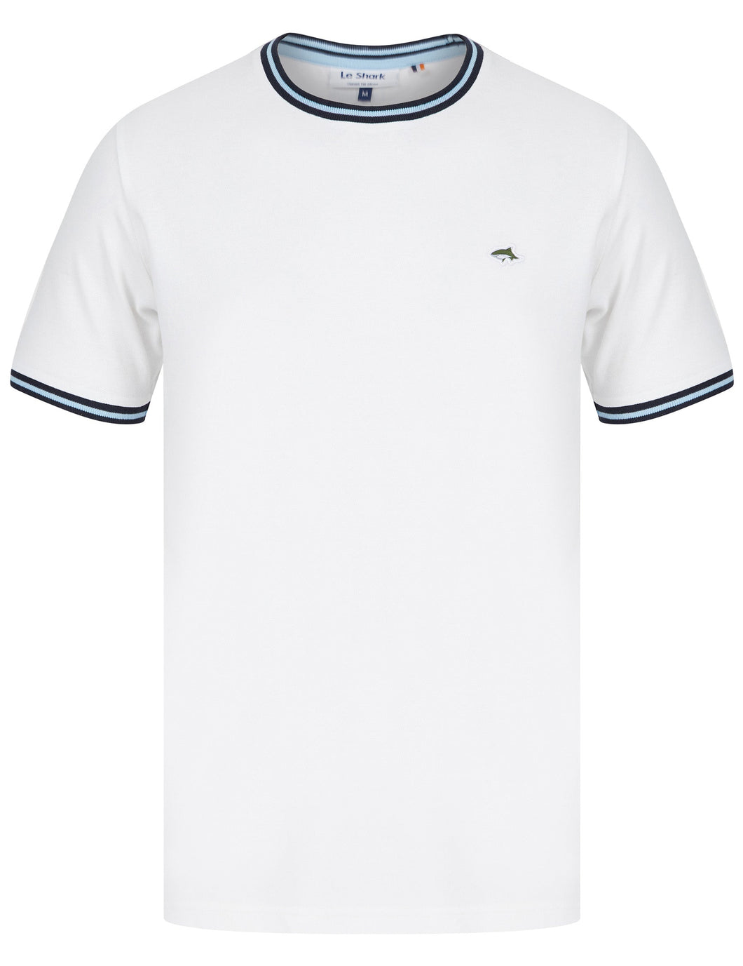 LE SHARK WARING T SHIRT BRIGHT WHITE