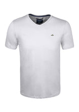 Load image into Gallery viewer, V NECK T SHIRT - JERSEY - WHITE
