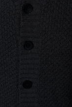 Load image into Gallery viewer, Chunky Jumper Knitwear Shawl Collar Cardigan Loose Fit Black

