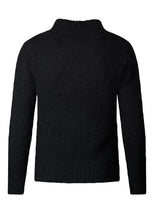 Load image into Gallery viewer, Chunky Jumper Knitwear Shawl Collar Cardigan Loose Fit Black
