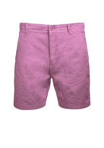 MENS CHINO SHORTS BRAVE SOUL COTTON TWILL PINK