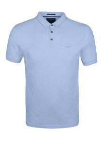 PLAIN POLO TOP - BLUE