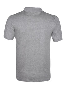 PLAIN POLO TOP - GREY