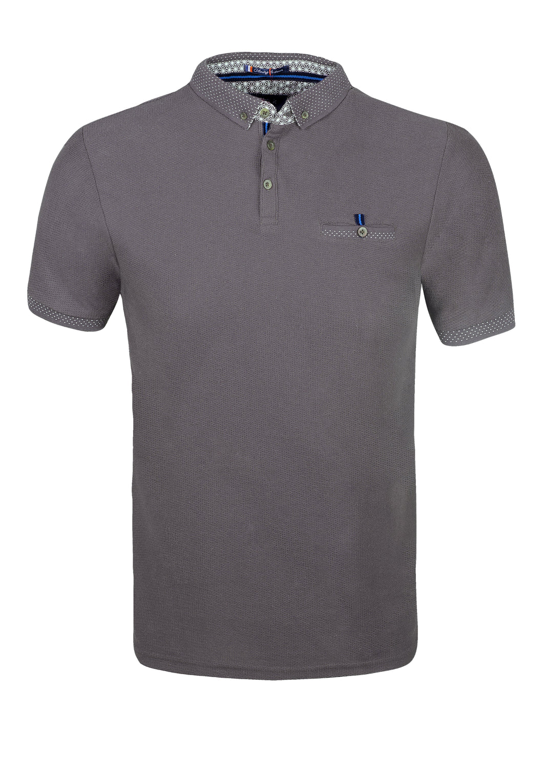 POLO SHIRT - JERSEY - WITH POCKET - GREY