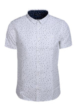 Load image into Gallery viewer, SHORT SLEEVE SHIRT WITH CIRCLE PRINT - WHITE

