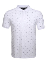 Load image into Gallery viewer, POLO TOP WITH PINEAPPLE PRINT - WHITE
