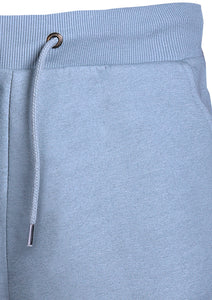 SHORTS - FLEECE - WITH   DRAW STRING - BABY BLUE