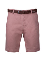 Load image into Gallery viewer, TAILORED CHINO SHORTS WITH BELT - PINK
