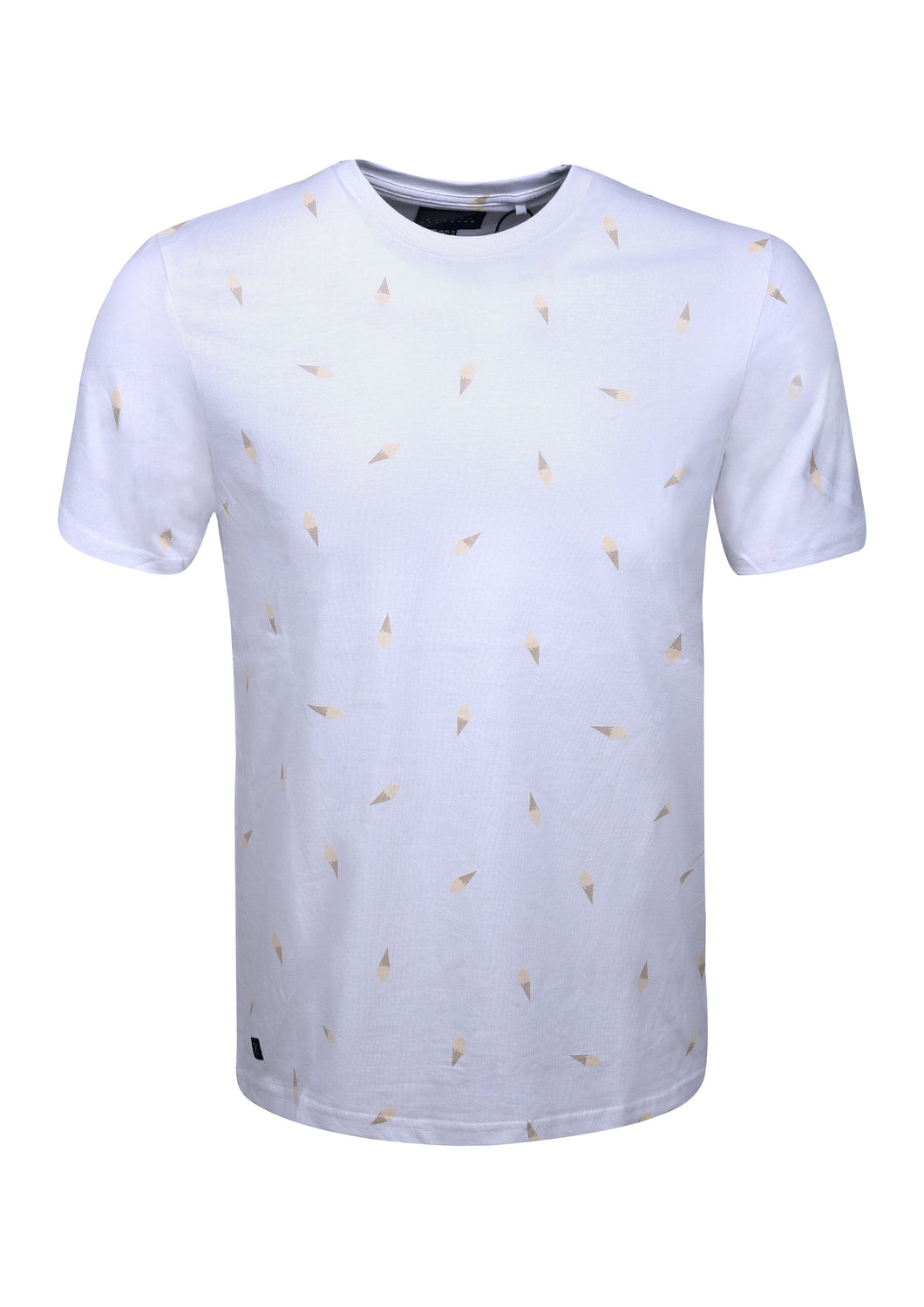CREW NECK T SHIRT WITH ICE CREAM PRINT