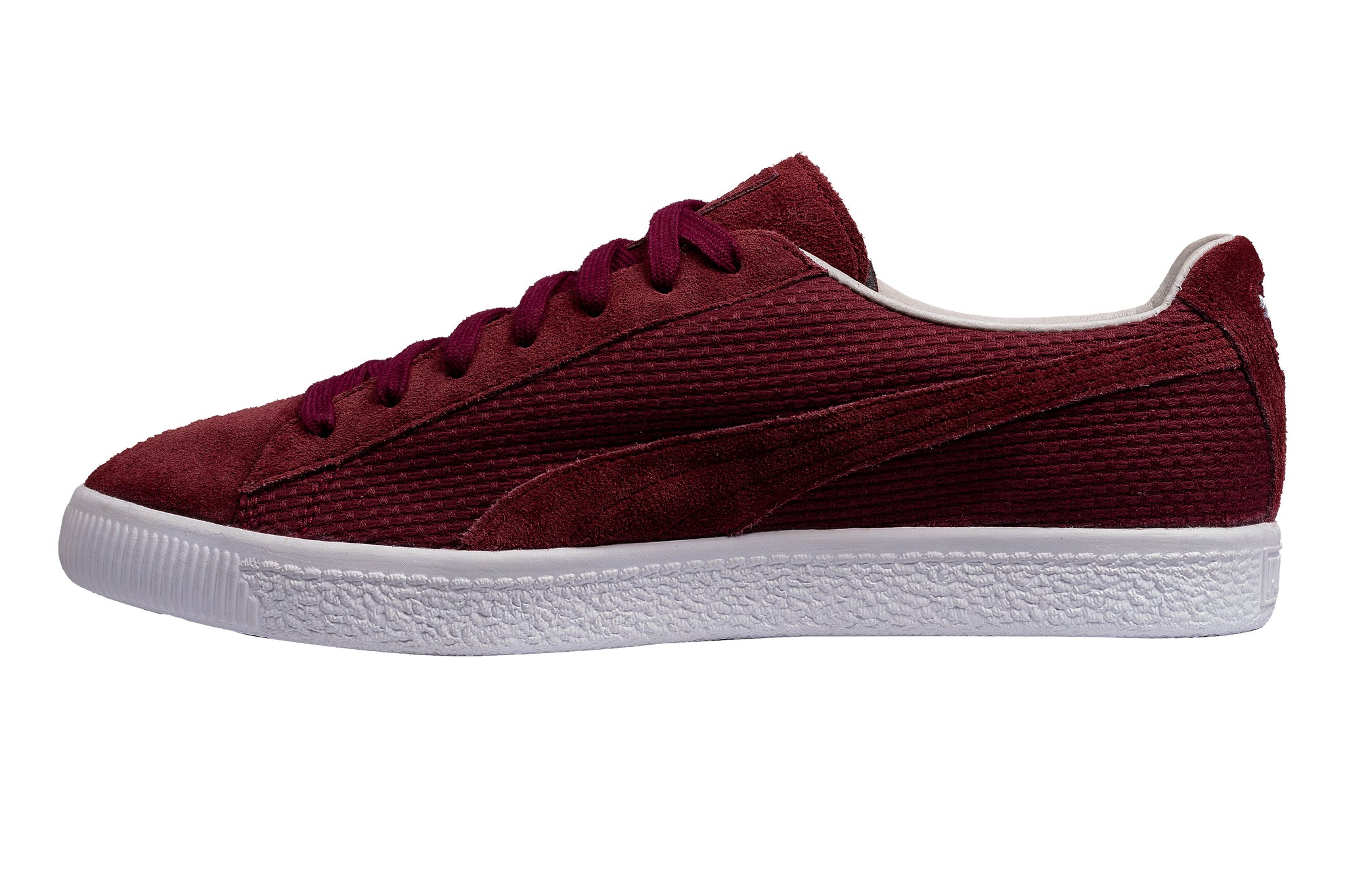 Puma clyde store red suede