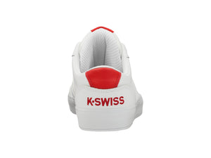 K-SWISS ADDISON VULC LTR WHITE/HIGH RISK RED