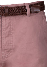 Load image into Gallery viewer, TAILORED CHINO SHORTS WITH BELT - PINK
