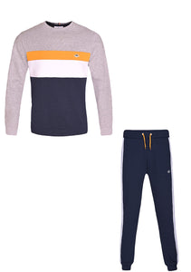 PURCELL COLOUR BLOCK TRACKSUIT Light Grey Marl