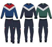 Load image into Gallery viewer, PUTNEY FLEECE CO-ORD IN COLOUR BLOCK Limoges Blue
