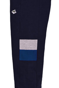 PUTNEY FLEECE CO-ORD IN COLOUR BLOCK Sky Captain Navy