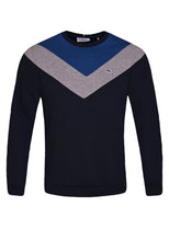 Load image into Gallery viewer, PUTNEY FLEECE CO-ORD IN COLOUR BLOCK Sky Captain Navy
